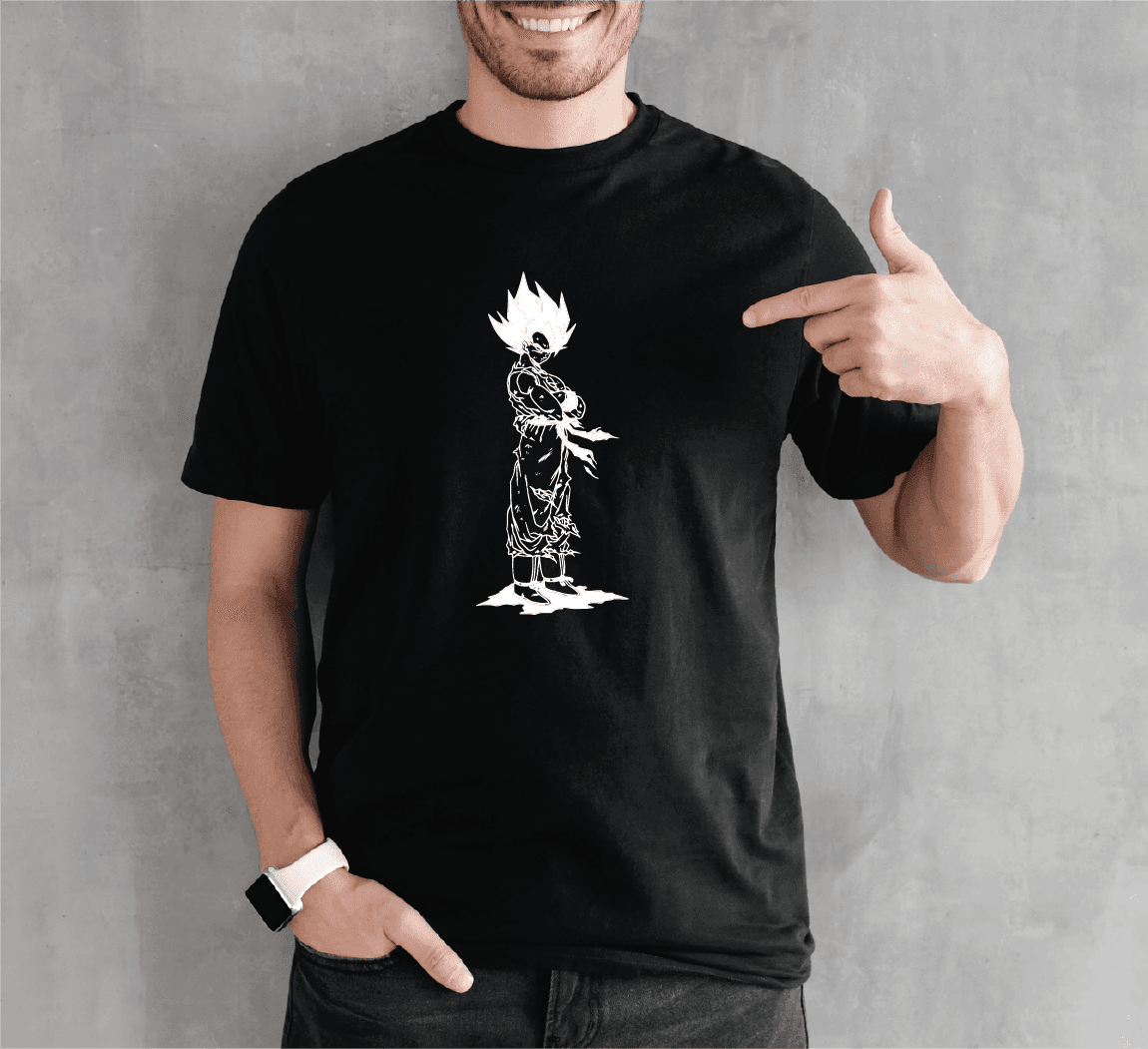 Camisa estampada para hombre  tipo T-shirt GOKU SAYAJIN — foto 2