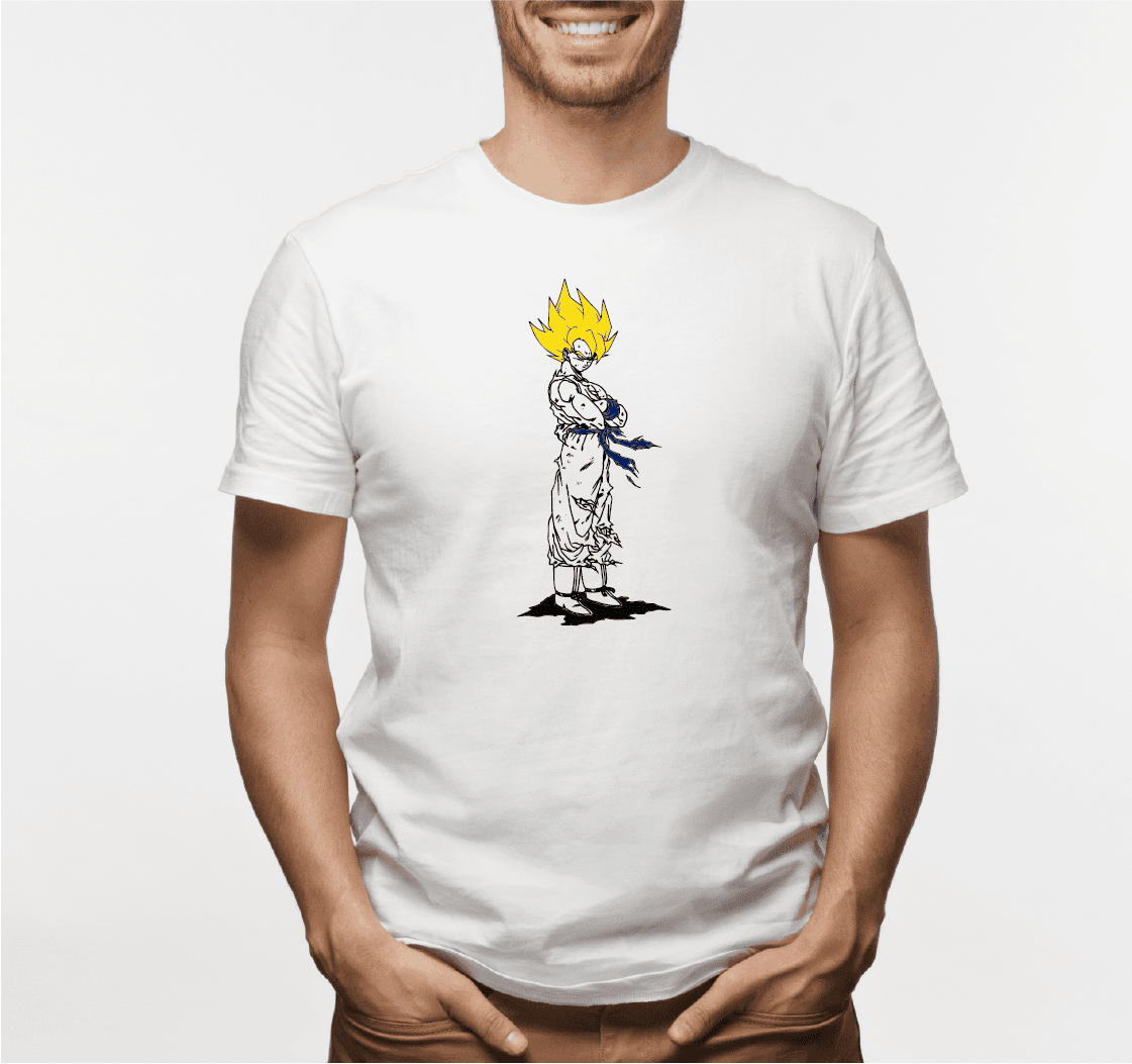 Camisa estampada para hombre  tipo T-shirt GOKU SAYAJIN — foto 1