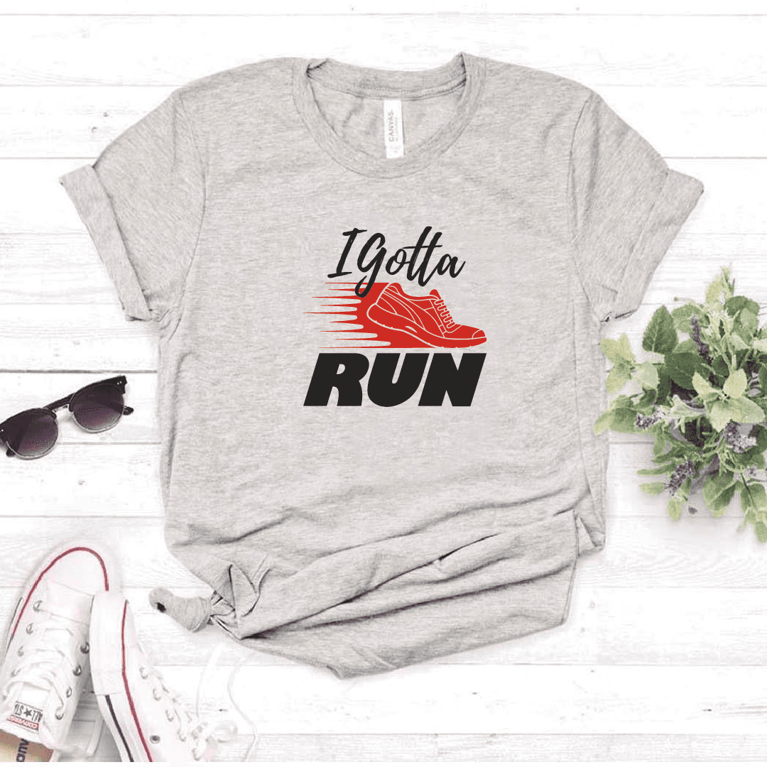 Camiseta estampada tipo T-shirt I GOTTA RUN (FITNESS) (DAMA) — foto 8