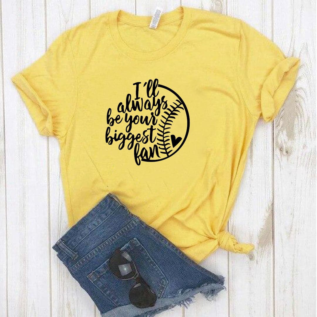Camisa estampada tipo T-shirt I'LL ALWAYS BE YOUR BIGGEST FAN — foto 5
