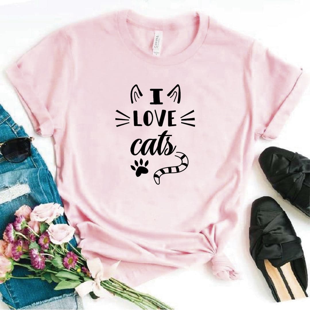 Camisa estampada  tipo T-shirt I LOVE CATS — foto 2