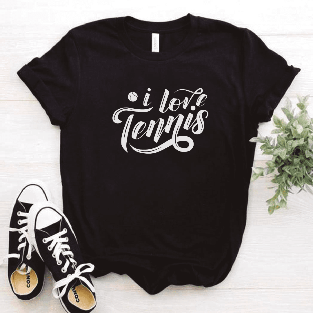 Camiseta estampada tipo T-shirt I LOVE TENNIS (DEPORTES) (DAMA) — foto 2