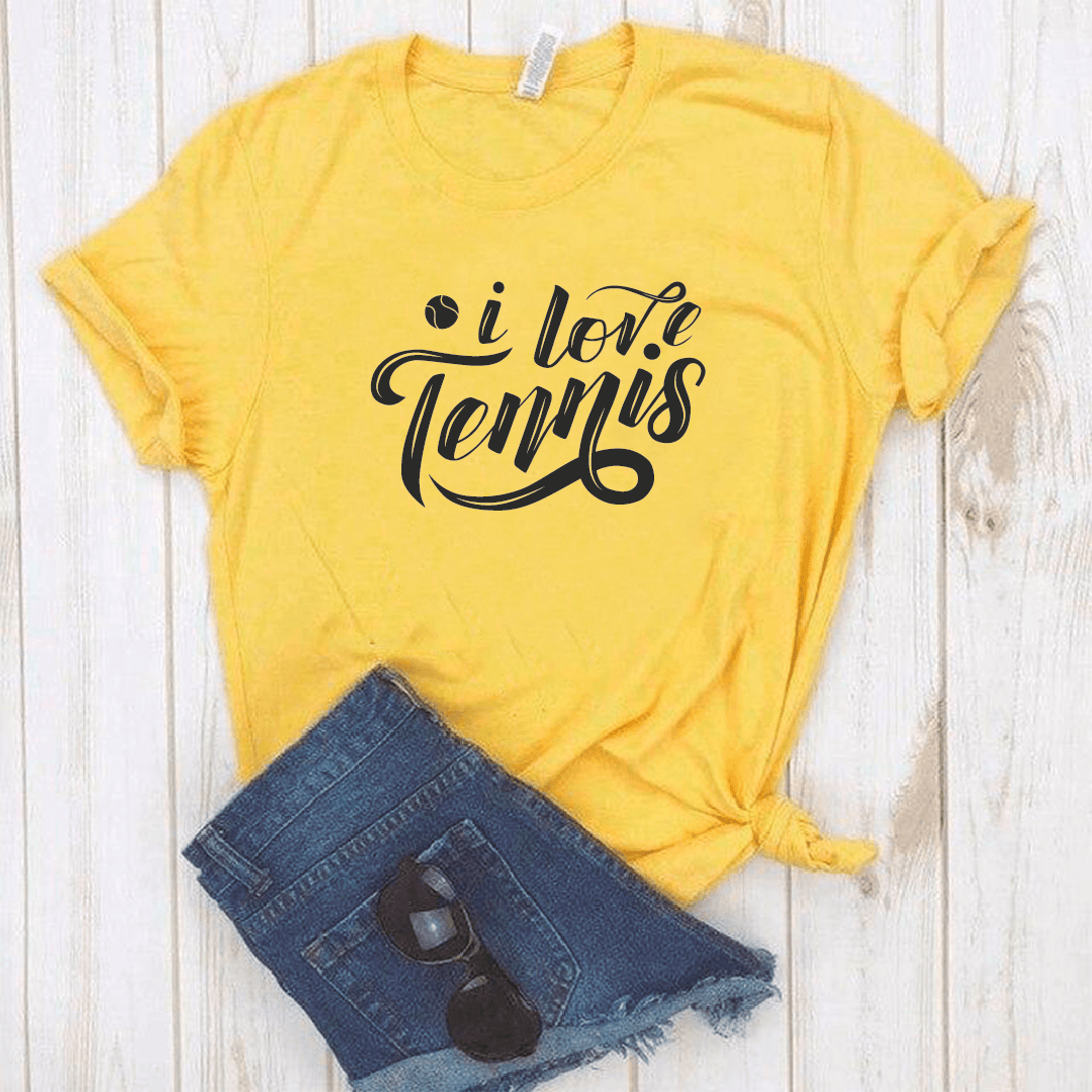 Camiseta estampada tipo T-shirt I LOVE TENNIS (DEPORTES) (DAMA) — foto 5