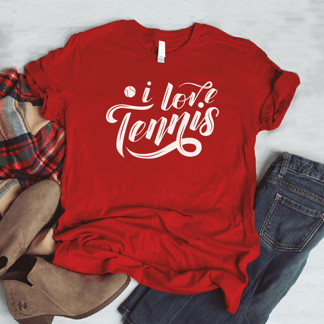 Camiseta estampada tipo T-shirt I LOVE TENNIS (DEPORTES) (DAMA) — foto 1