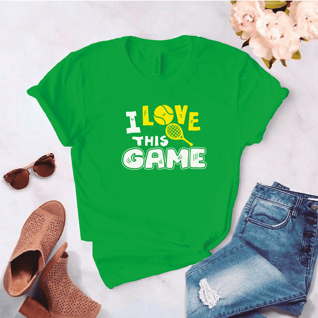 Camiseta estampada tipo T-shirt I LOVE THIS GAME (DEPORTES) (DAMA) — foto 7