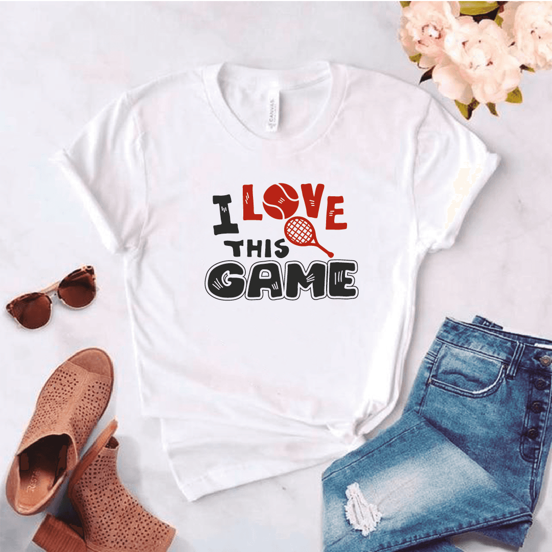 Camiseta estampada tipo T-shirt I LOVE THIS GAME (DEPORTES) (DAMA) — foto 2