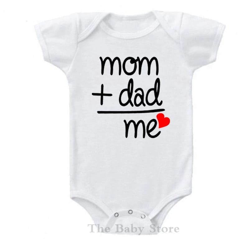 Body para bebe (mameluco) estampado MOM + DAD ME — foto 4