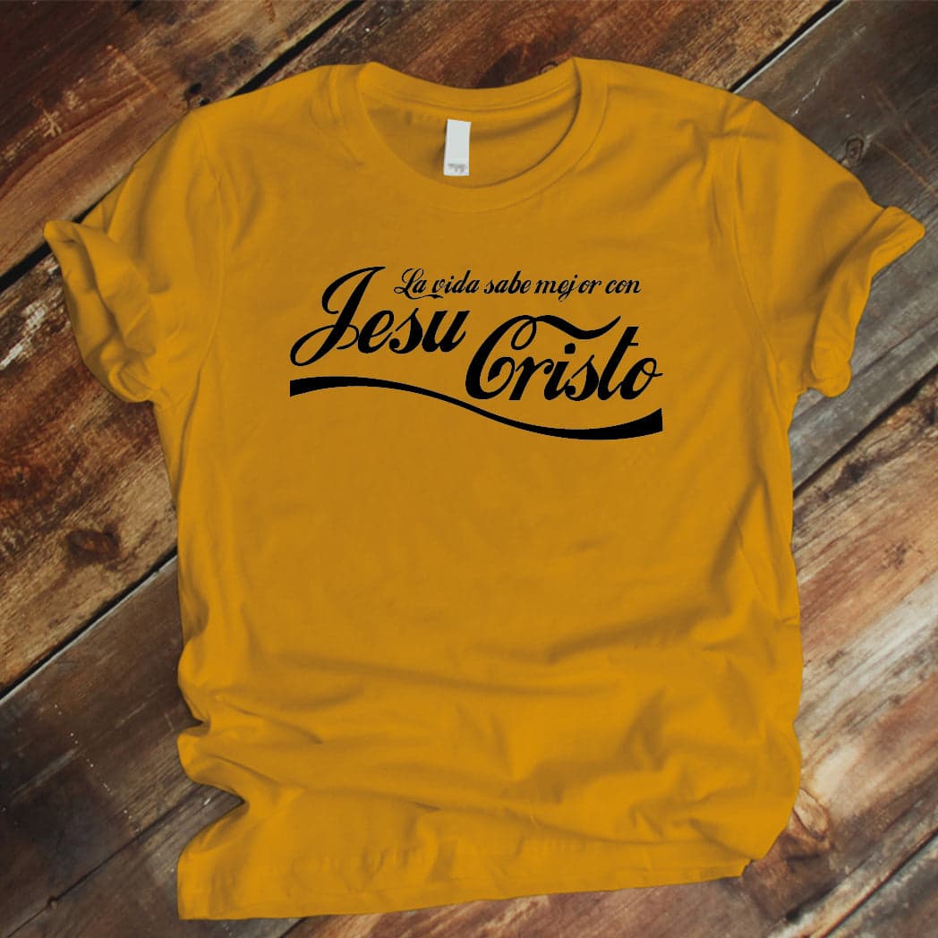 Camiseta T-shirt mujer cristiana JESUCRISTO (cocacola) — foto 5