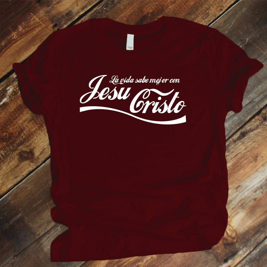 Camiseta T-shirt mujer cristiana JESUCRISTO (cocacola) — foto 4