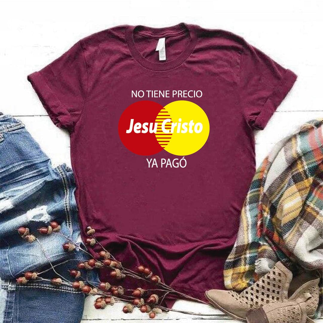 Camisa estampada Cristiana tipo T- shirt Jesucristo No tiene precio — foto 3