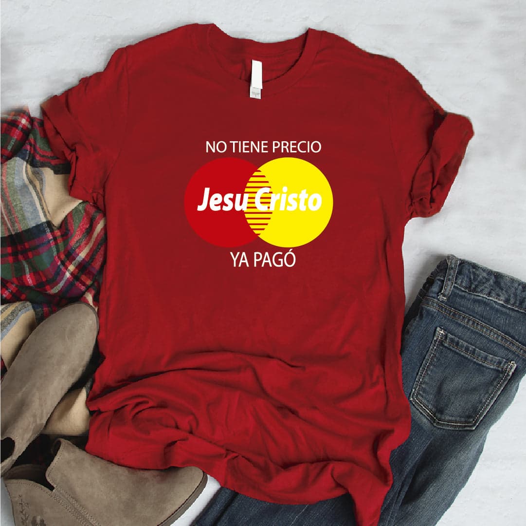 Camisa estampada Cristiana tipo T- shirt Jesucristo No tiene precio — foto 5
