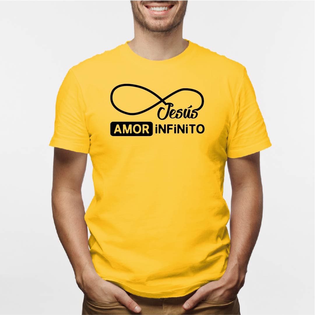 Camisa estampada para hombre tipo T-shirt jESUS AMOR INFINITO (CABALLERO) — foto 6