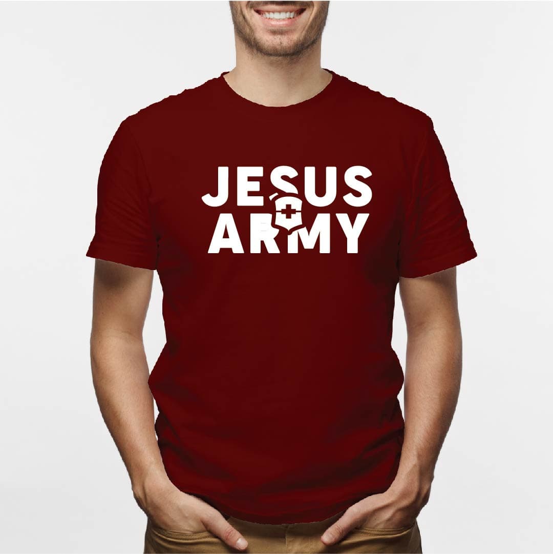 Camisa estampada para hombre tipo T-shirt JESUS ARMY — foto 7