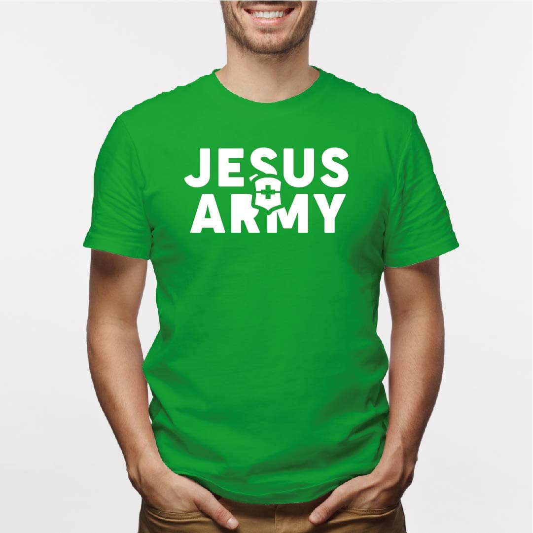 Camisa estampada para hombre tipo T-shirt JESUS ARMY — foto 2