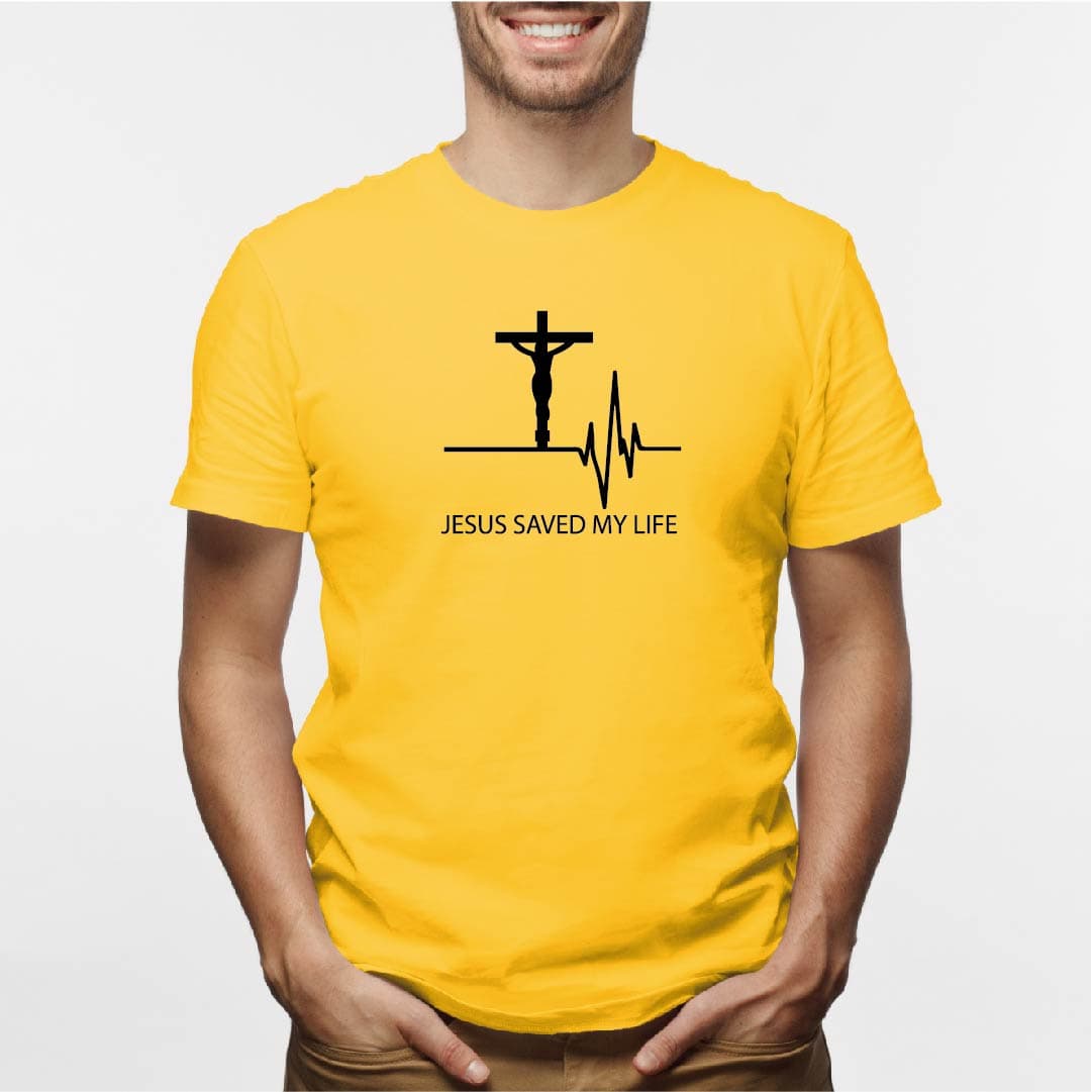 Camisa estampada para hombre tipo T-shirt Jesus Save My Life — foto 3