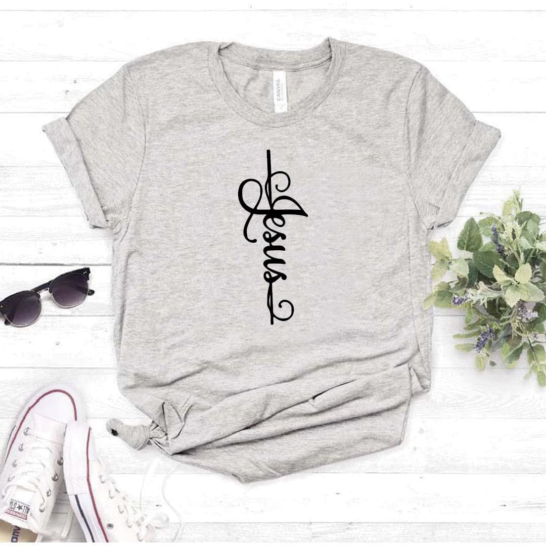 Camisa estampada Cristiana tipo T- shirt Jesus vertical nuevo — foto 7
