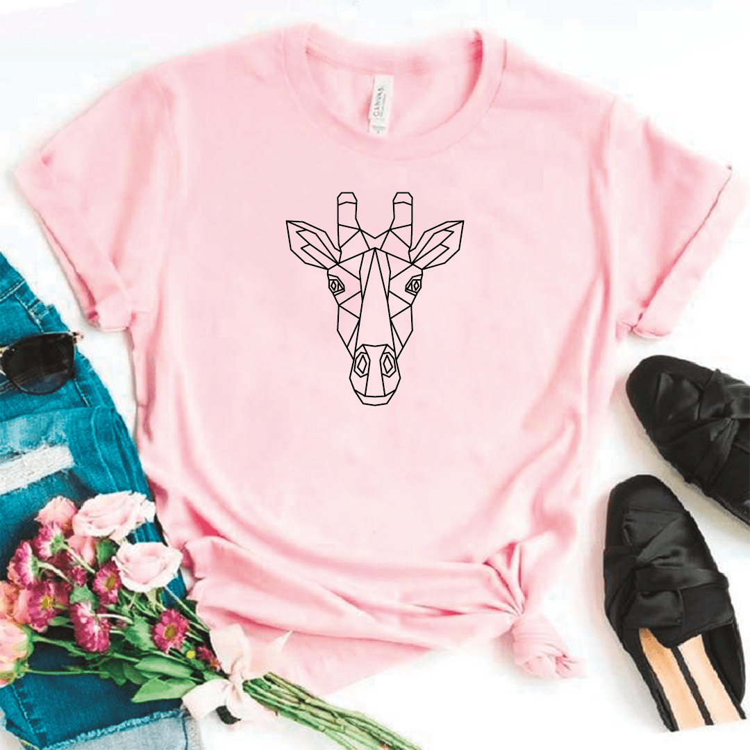 Camisa estampada tipo T- shirt Jirafa Cara Geométrico — foto 2