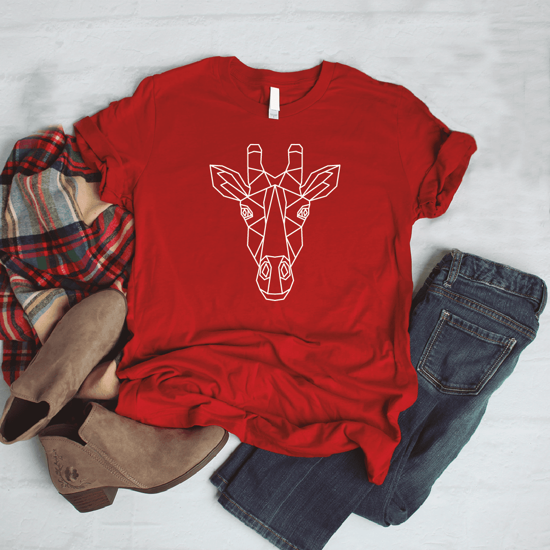 Camisa estampada tipo T- shirt Jirafa Cara Geométrico — foto 8