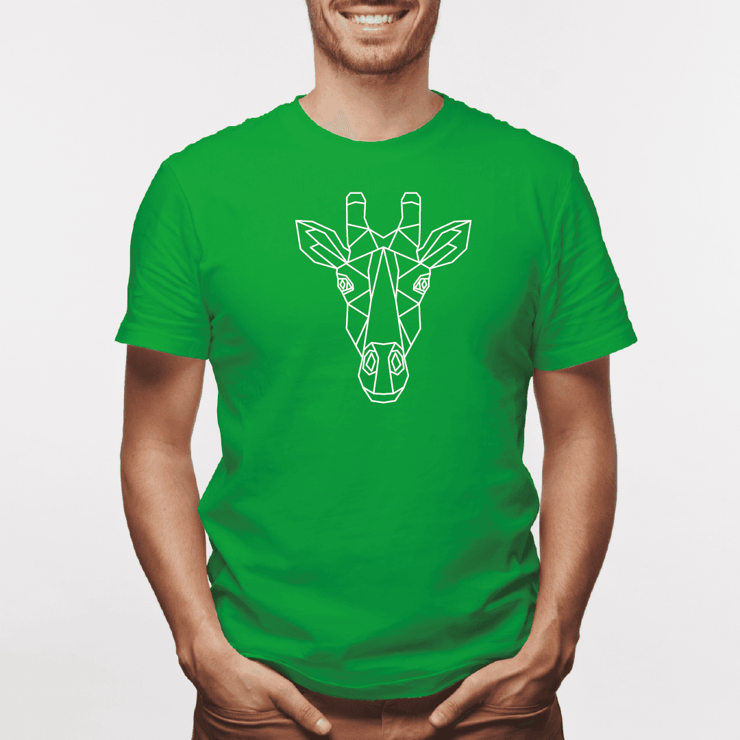 Camisa estampada para hombre  tipo T-shirt Jirafa Cara Geometrico — foto 6