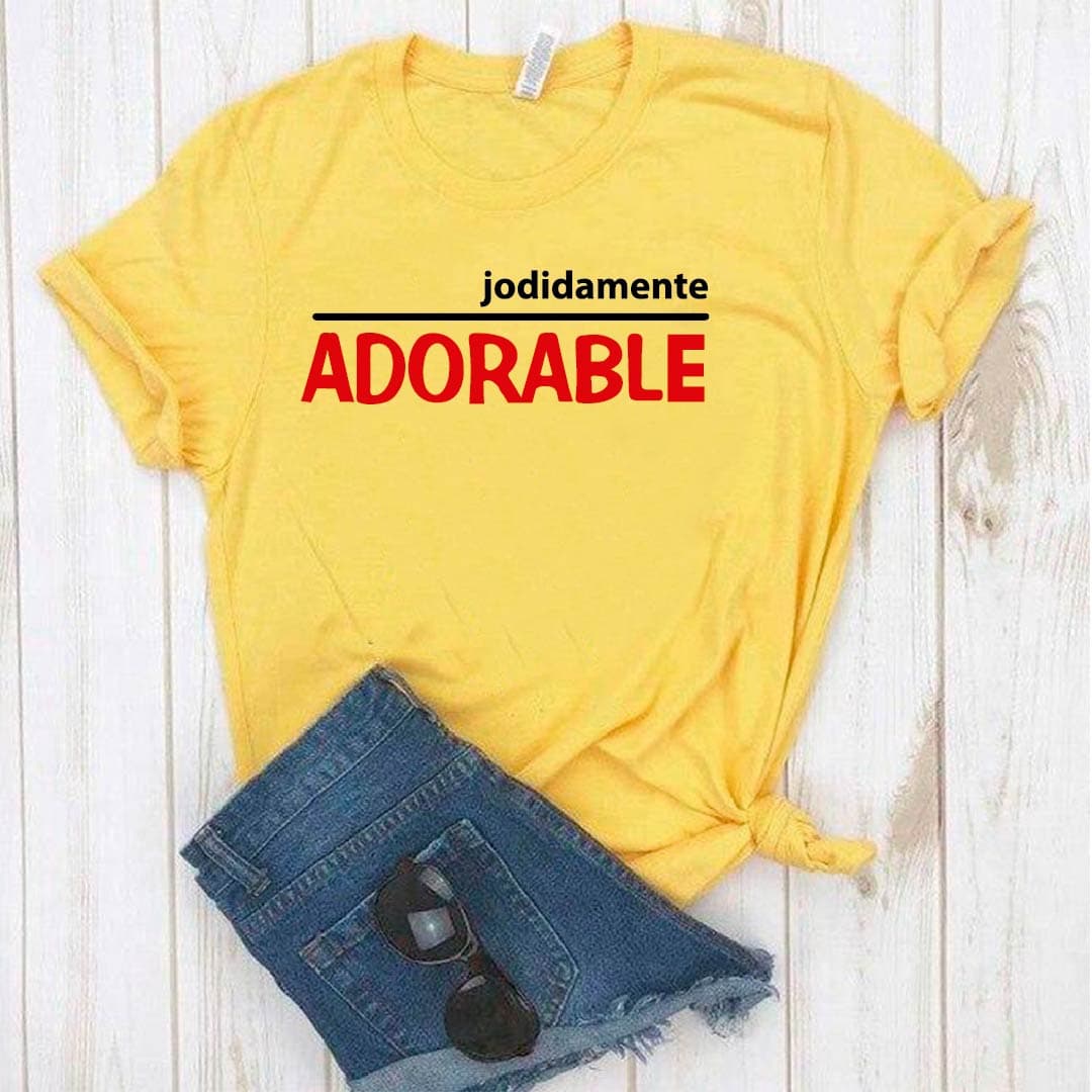 Camiseta estampada tipo T-shirt JODIDAMENTE ADORABLE — foto 1