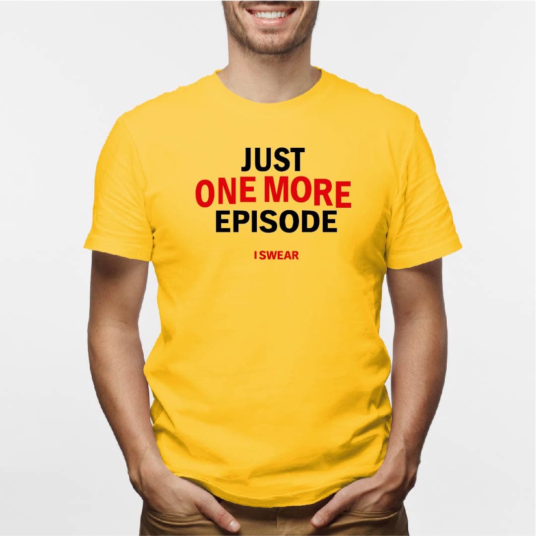 Camisa estampada para hombre  tipo T-shirt JUST ONE MORE EPISODE I SWAR — foto 1
