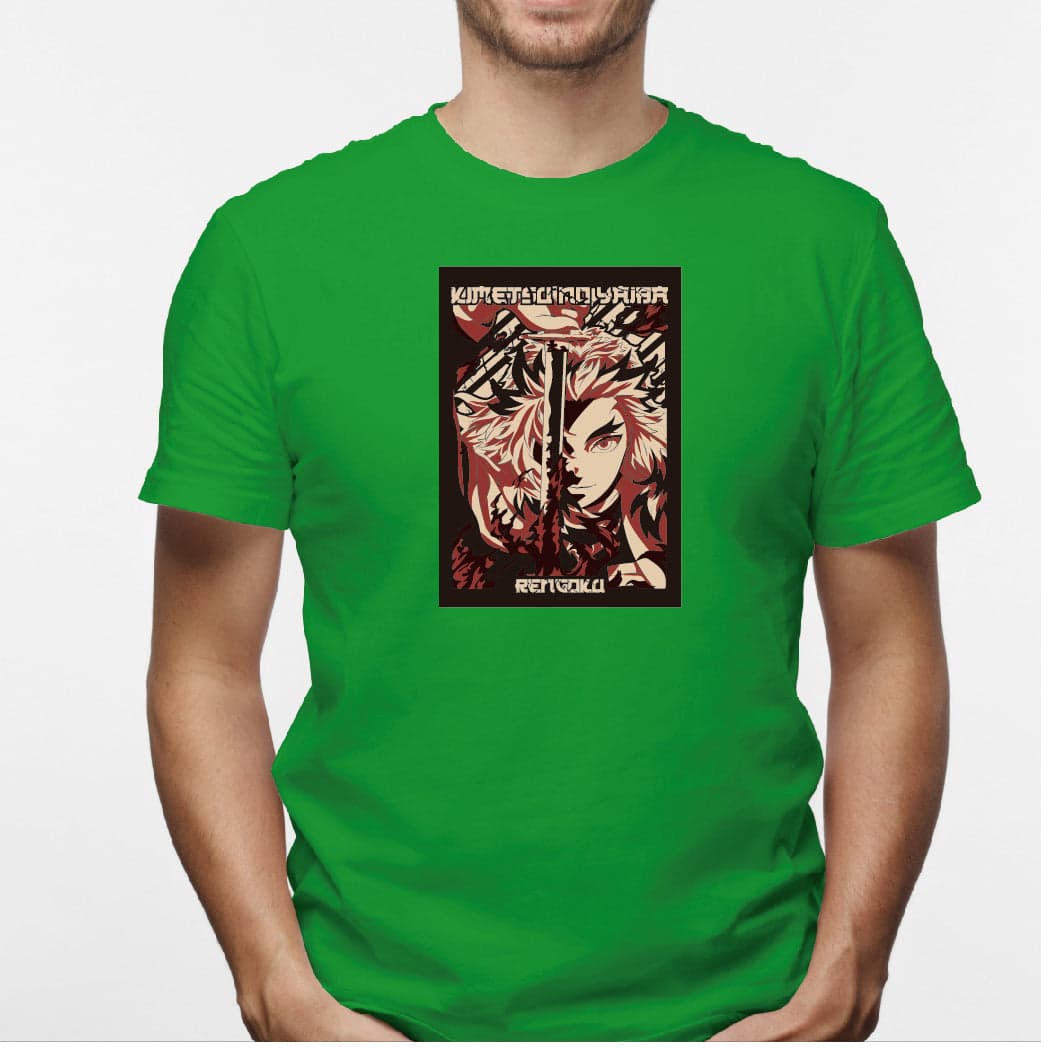 Camisa estampada en algodón para hombre tipo T-shirt Kimetsu no Yaiva — foto 2