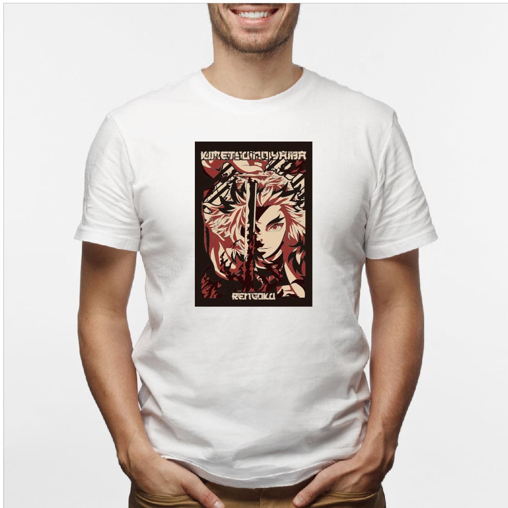 Camisa estampada en algodón para hombre tipo T-shirt Kimetsu no Yaiva — foto 3