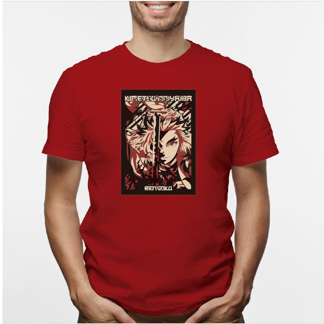 Camisa estampada en algodón para hombre tipo T-shirt Kimetsu no Yaiva — foto 7