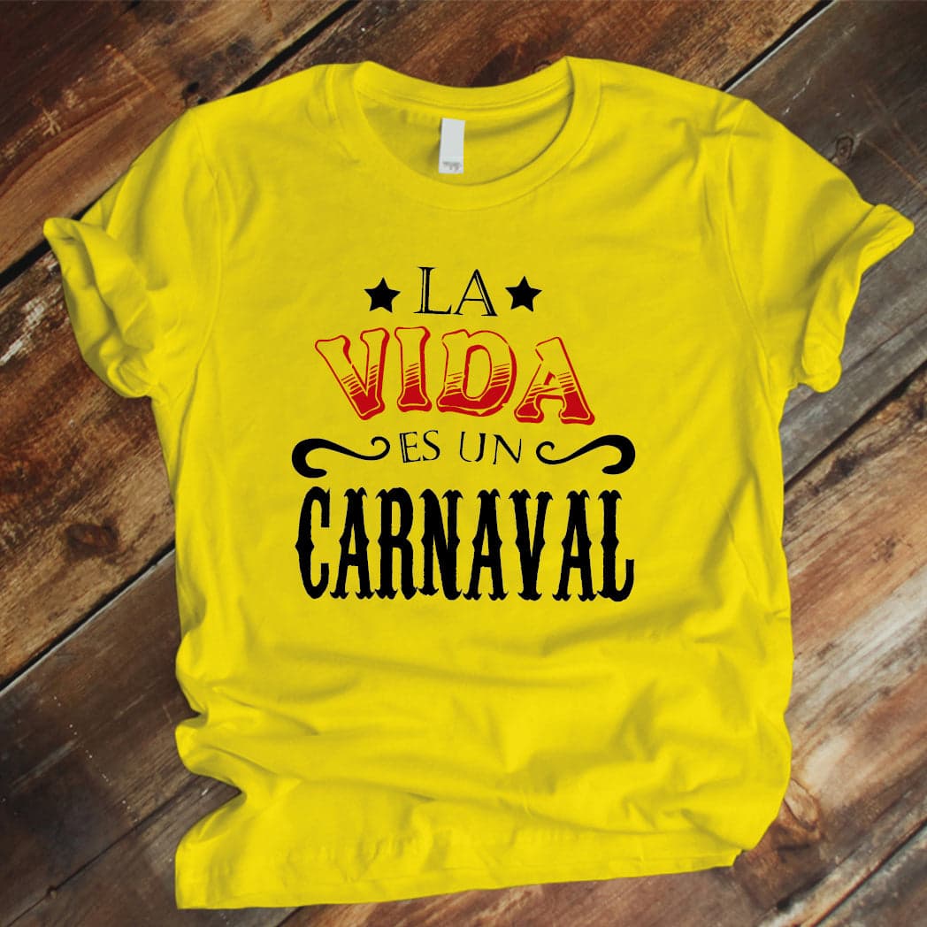 Camisa estampada tipo T-shirt la vida es un carnaval — foto 6
