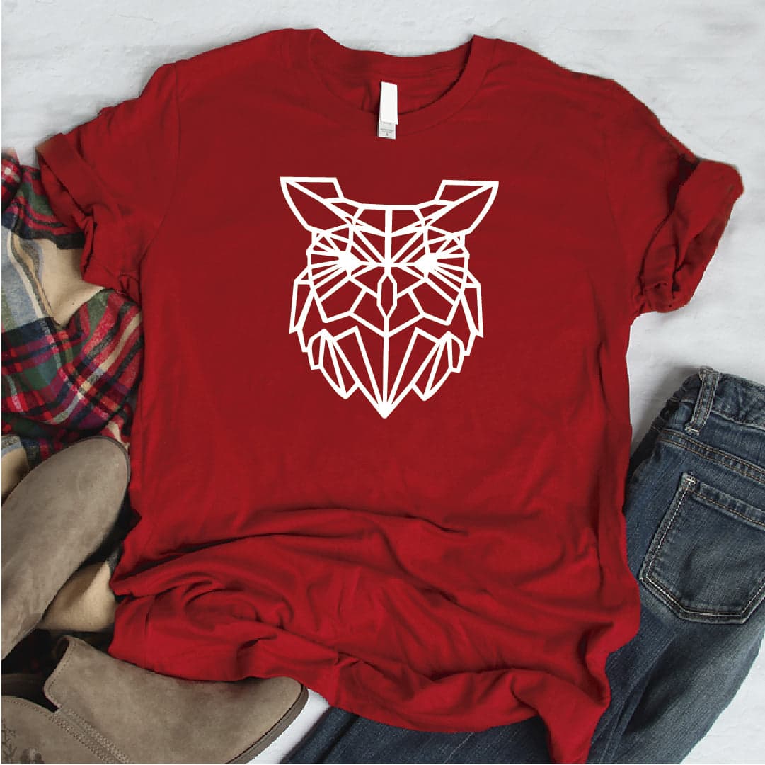 Camiseta estampada tipo T-shirt  LECHUZA (geométrico) — foto 3