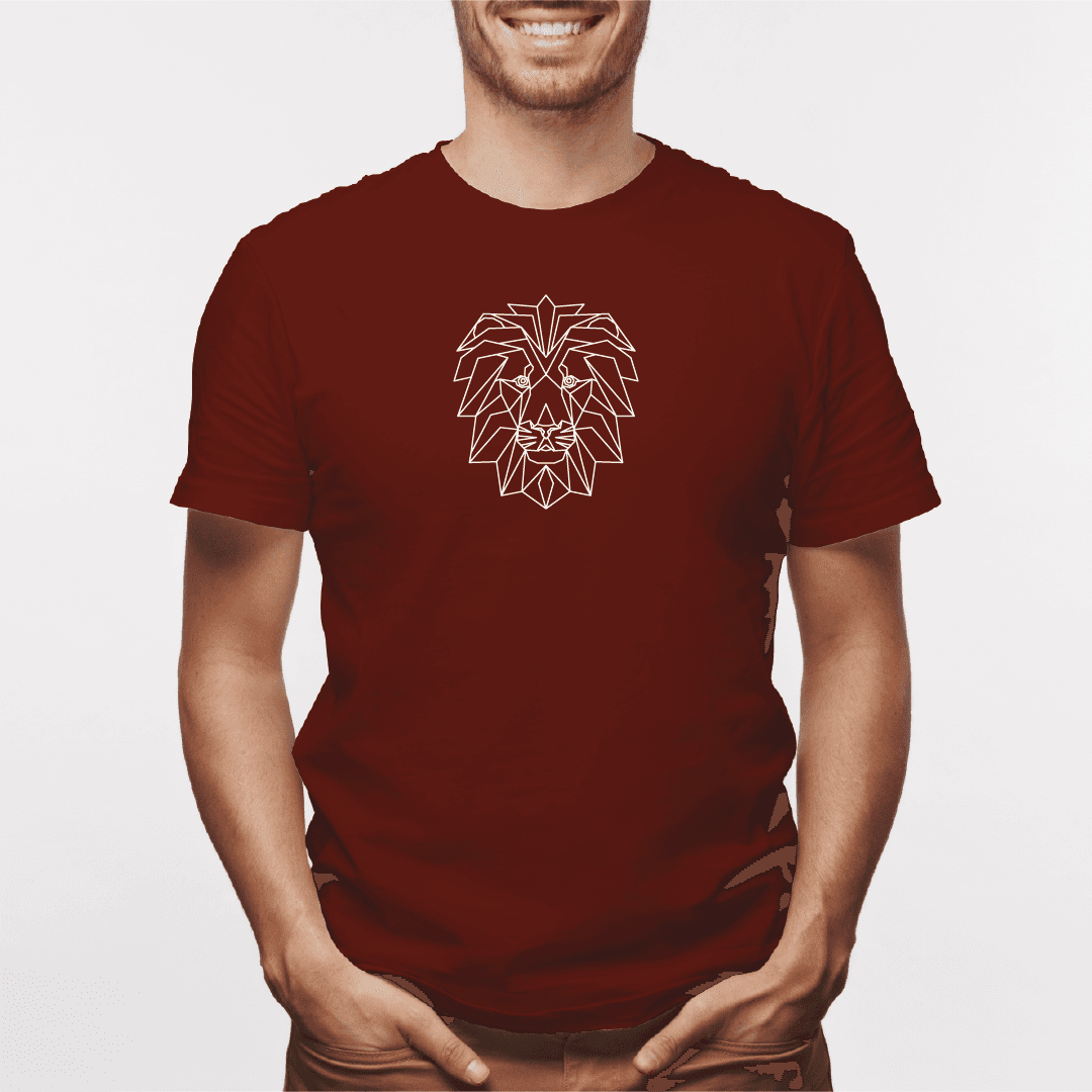 Camisa estampada para hombre  tipo T-shirt Leon Geometrico — foto 5