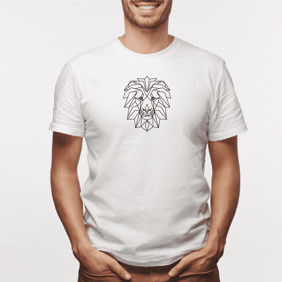 Camisa estampada para hombre  tipo T-shirt Leon Geometrico — foto 1