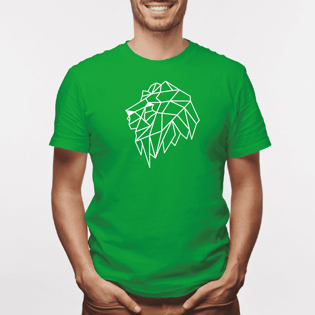 Camisa estampada para hombre  tipo T-shirt Leon Perfil Geometrico — foto 6