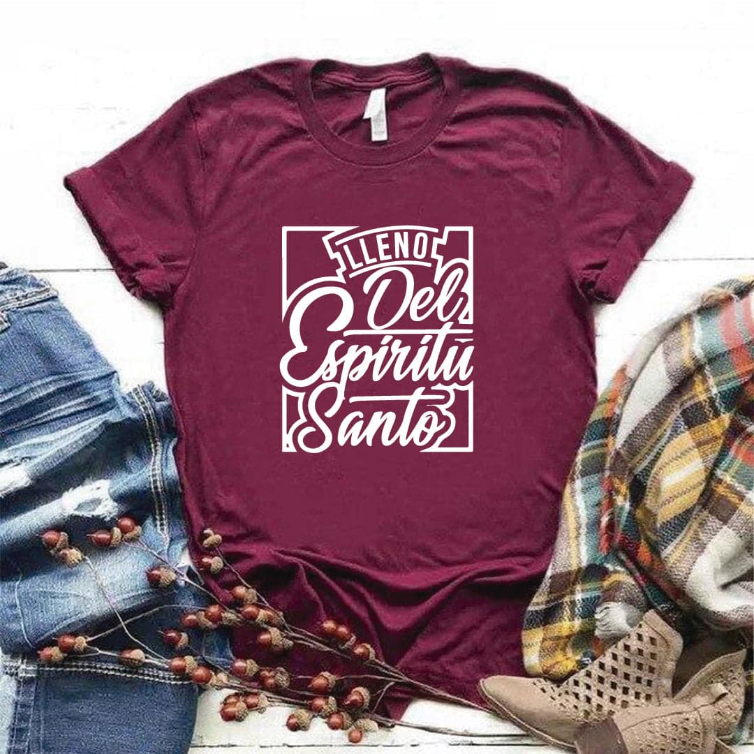 Camisa estampada Cristiana tipo T- shirt Lleno del Espíritu Santo — foto 5