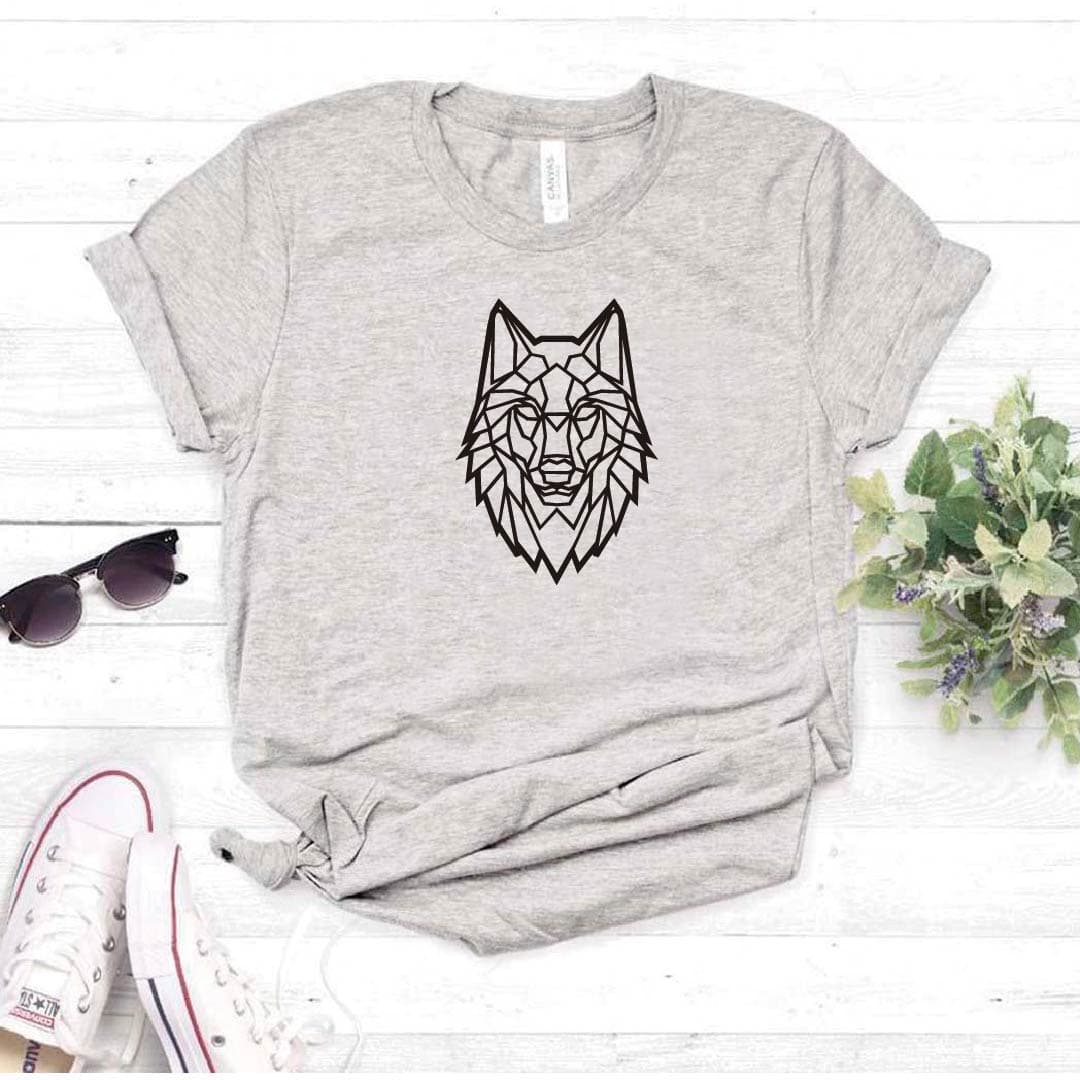 Camiseta estampada tipo T-shirt LOBO MELENA (GEOMÉTRICO) — foto 4