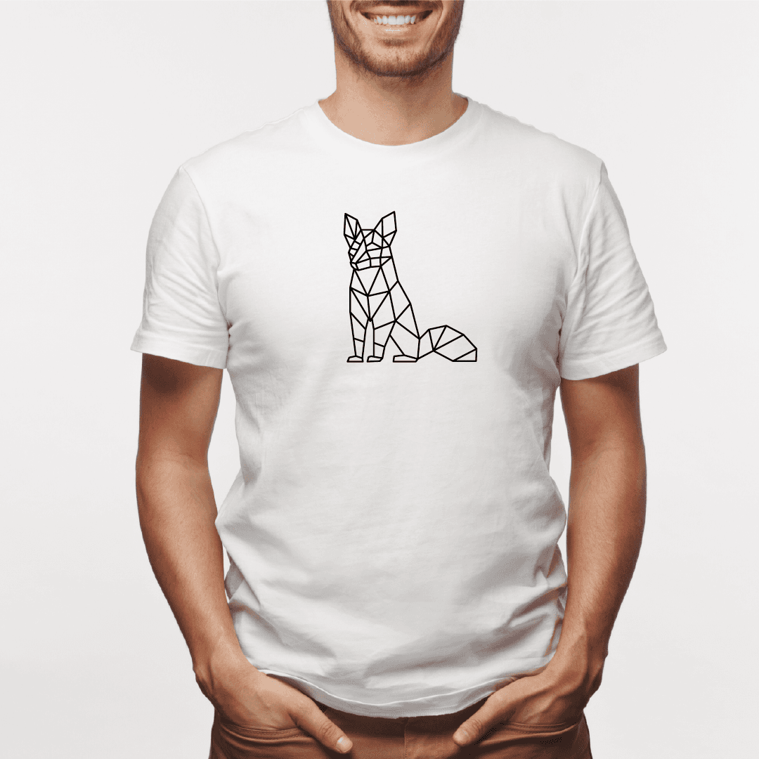 Camisa estampada para hombre  tipo T-shirt Zorro Rojo sentado — foto 5
