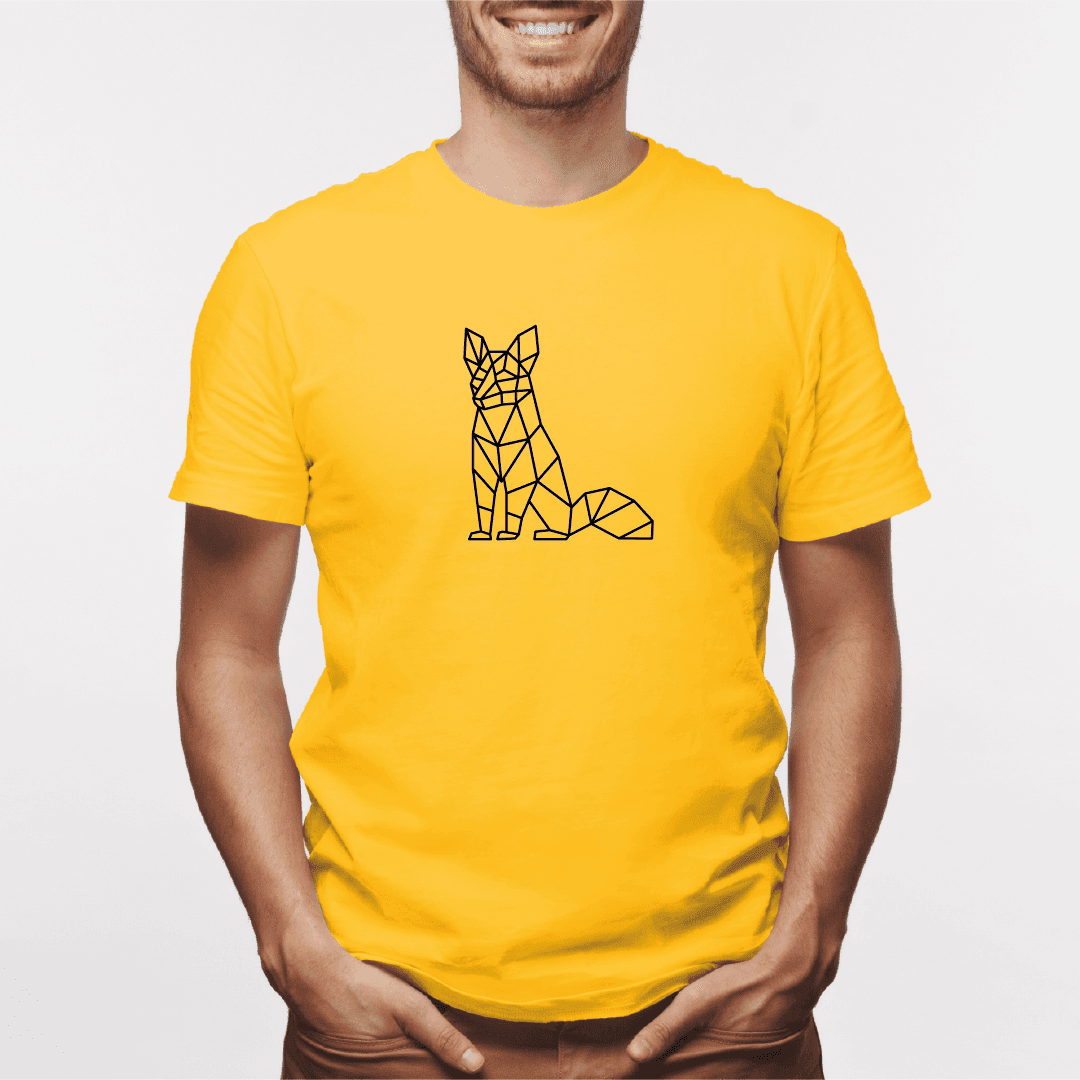 Camisa estampada para hombre  tipo T-shirt Zorro Rojo sentado — foto 7