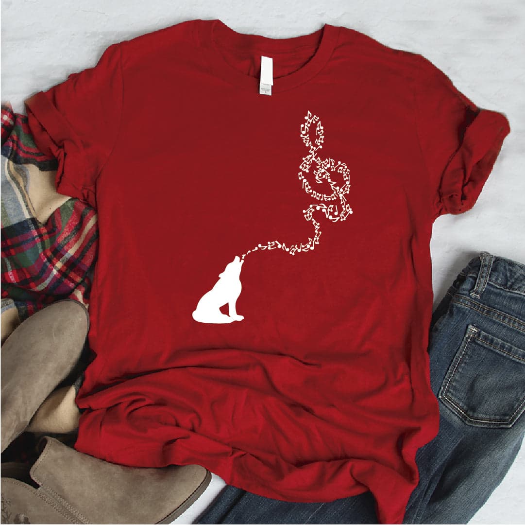 Camisa estampada tipo T- shirt LOBO MUSICA — foto 5
