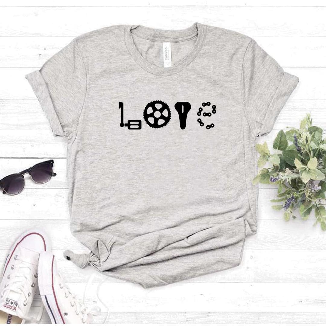 Camisa estampada  tipo T-shirt Love Bicicleta (con piezas de bici) — foto 1