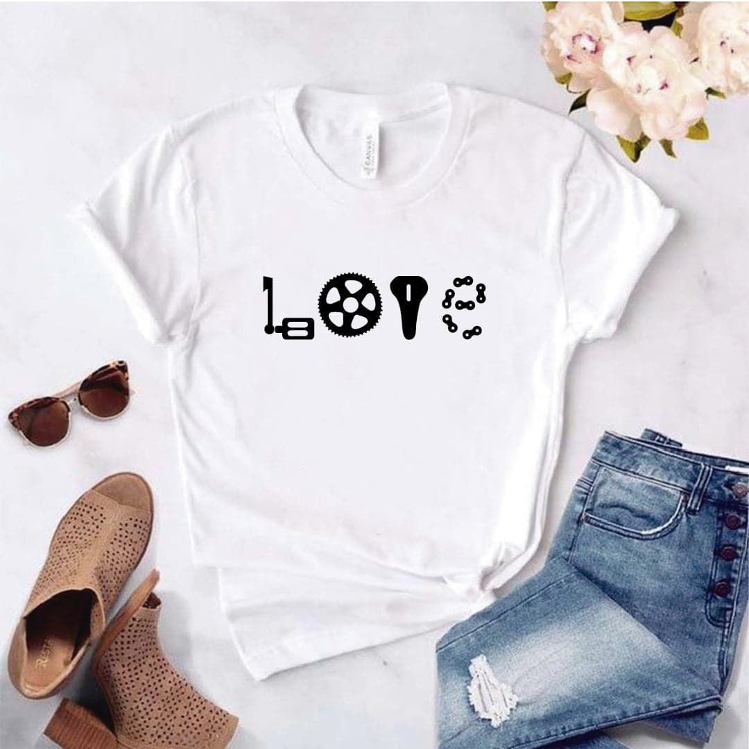 Camisa estampada  tipo T-shirt Love Bicicleta (con piezas de bici) — foto 2