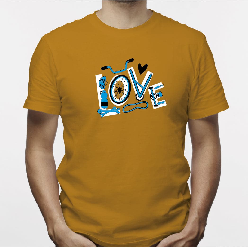 Camisa estampada para hombre  tipo T-shirt LOVE BICICLETA — foto 6