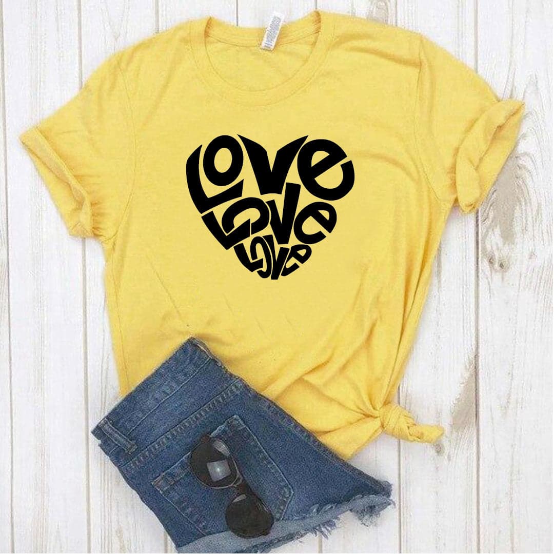 Camisa estampada tipo T- shirt LOVE LOVE LOVE — foto 2