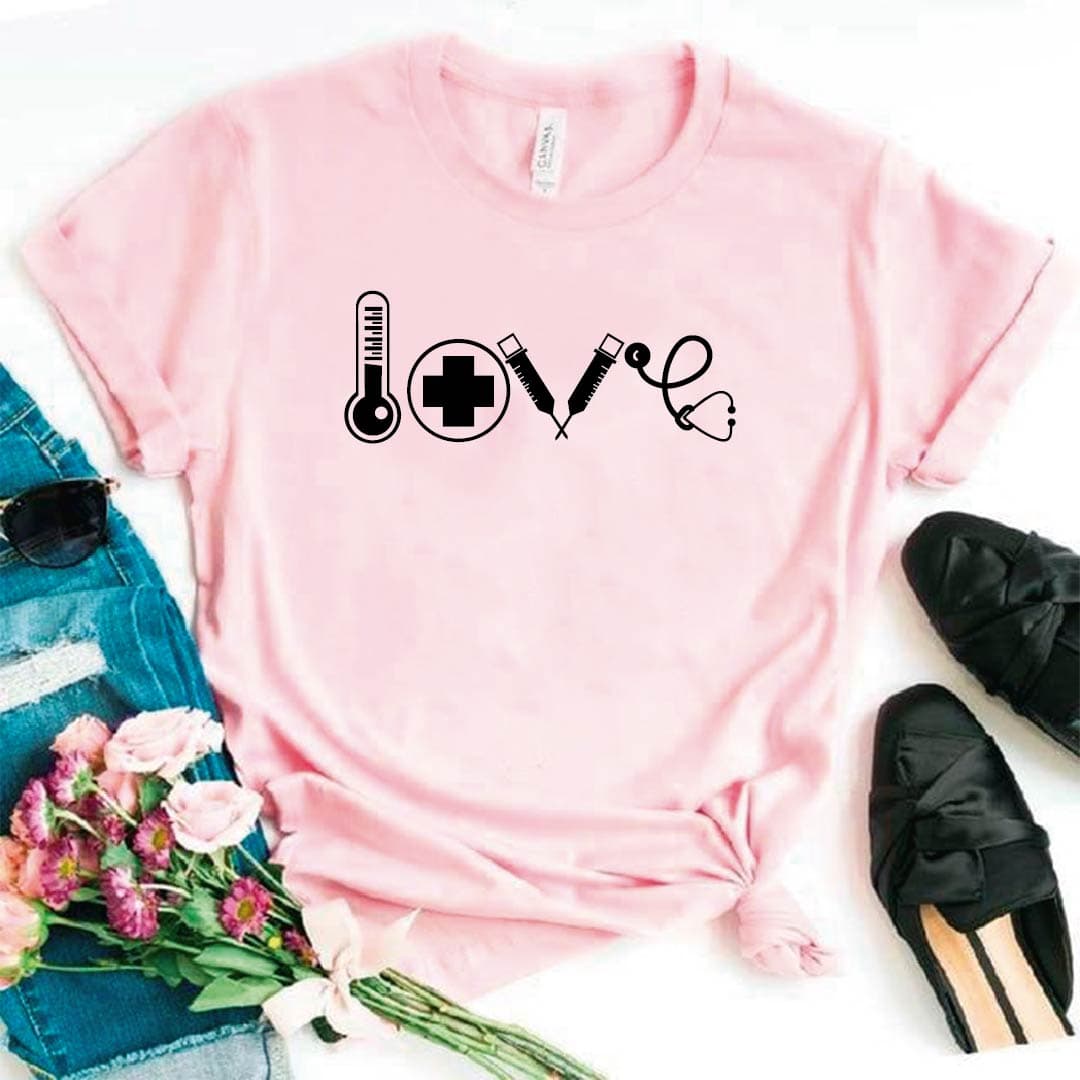 Camisetas estampada tipo T-shirt  LOVE MEDICINA — foto 7