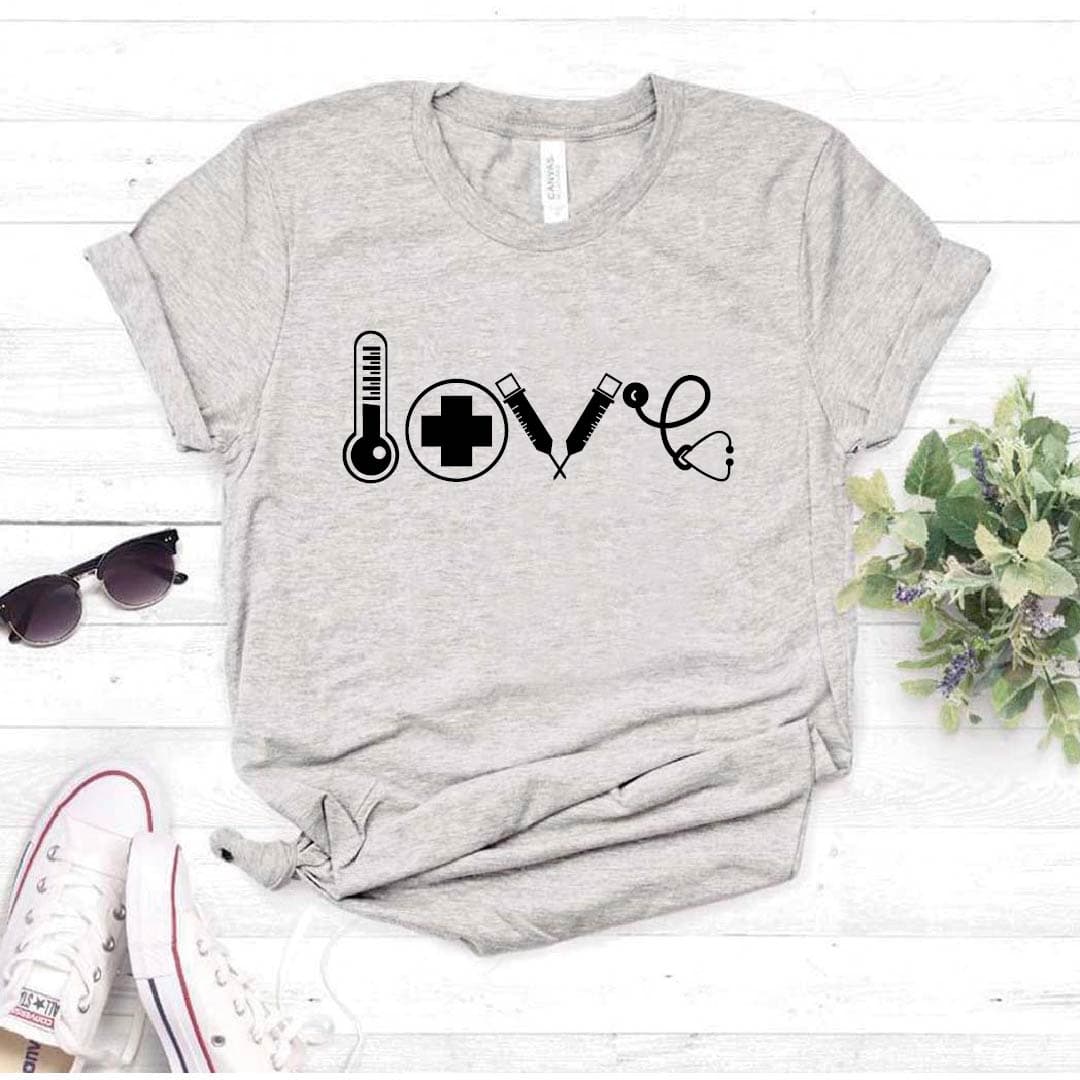 Camisetas estampada tipo T-shirt  LOVE MEDICINA — foto 8
