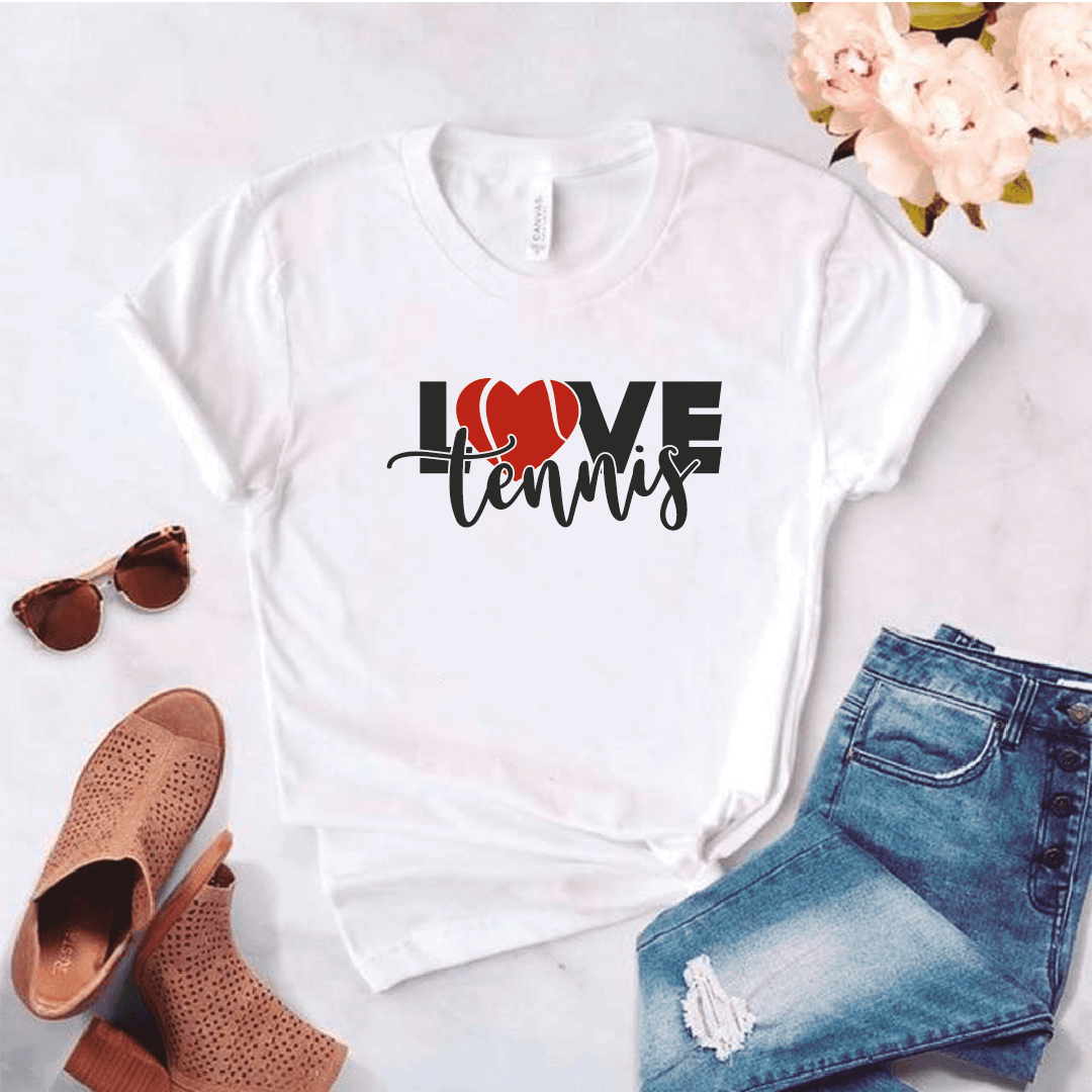 Camiseta estampada tipo T-shirt LOVE TENNIS (DEPORTES) (DAMA) — foto 1
