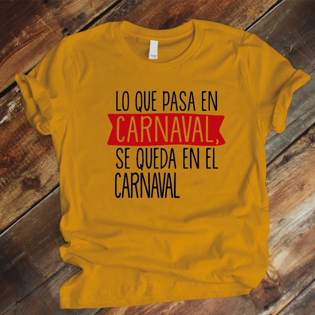 Camisa estampada tipo T-shirt Lo que pasa en carnaval se queda en carnaval — foto 3