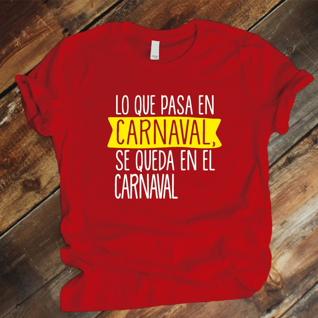 Camisa estampada tipo T-shirt Lo que pasa en carnaval se queda en carnaval — foto 5