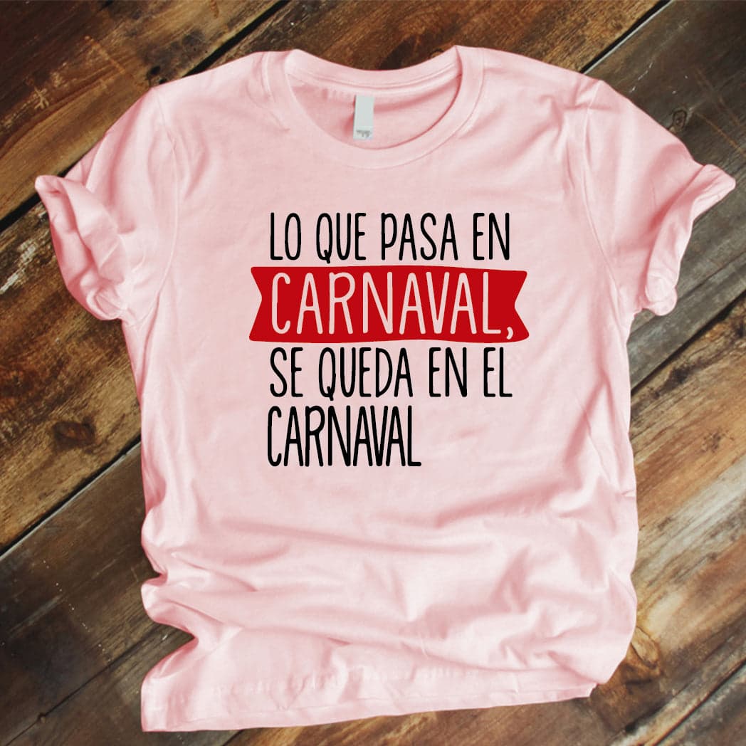 Camisa estampada tipo T-shirt Lo que pasa en carnaval se queda en carnaval — foto 6