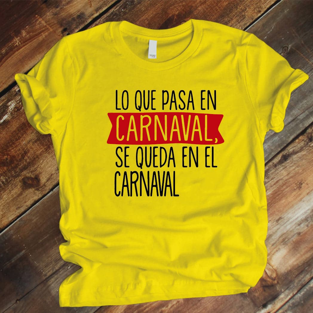 Camisa estampada tipo T-shirt Lo que pasa en carnaval se queda en carnaval — foto 7