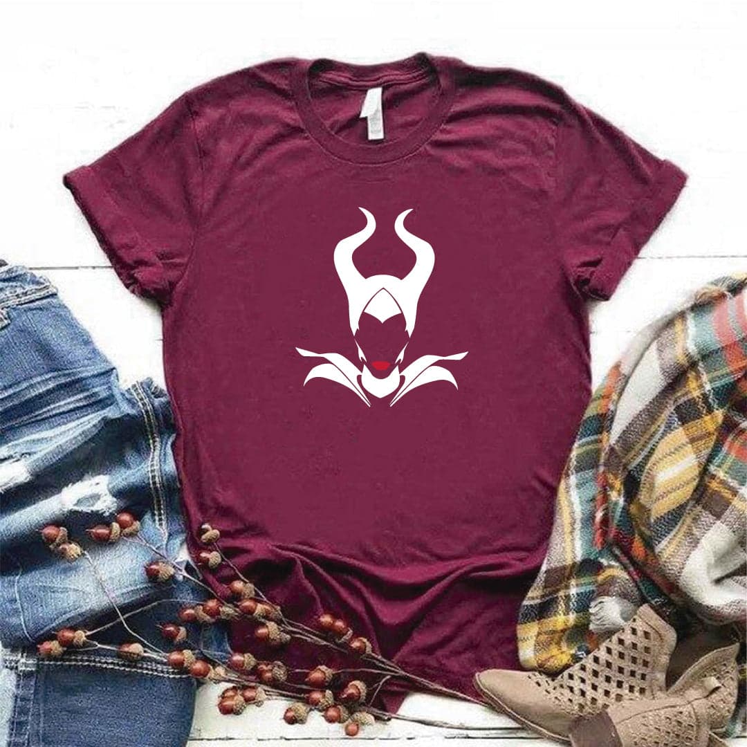 Camisa estampada  tipo T-shirt MALEFICA SILUETA — foto 4